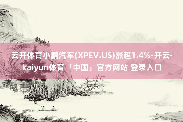 云开体育小鹏汽车(XPEV.US)涨超1.4%-开云·kaiyun体育「中国」官方网站 登录入口
